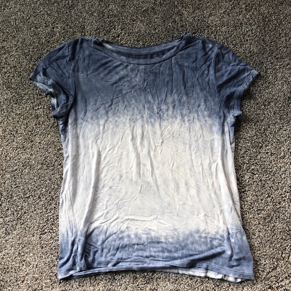 American Eagle Blue and White Tye Dye Shirt